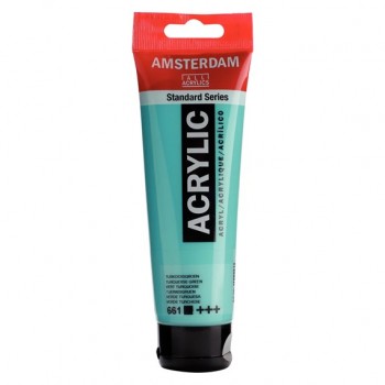 Ακρυλικό Χρώμα Amsterdam acrylic 661 turquoise green, 120ml