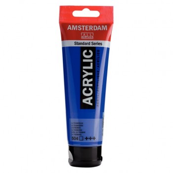 Ακρυλικό Χρώμα Amsterdam acrylic 504 ultramarine, 120ml
