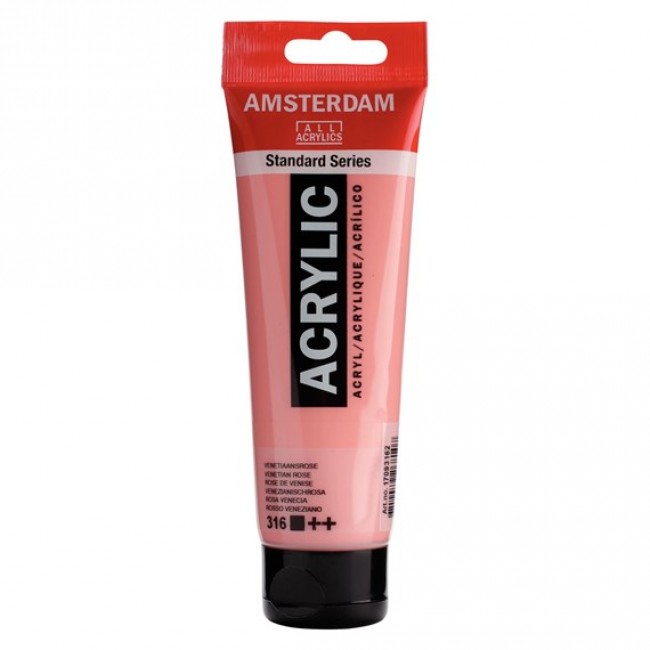 Ακρυλικό Χρώμα Amsterdam acrylic 316 venetian rose, 120ml Ακρυλικό Χρώμα Amsterdam acrylic 316 venetian rose, 120ml