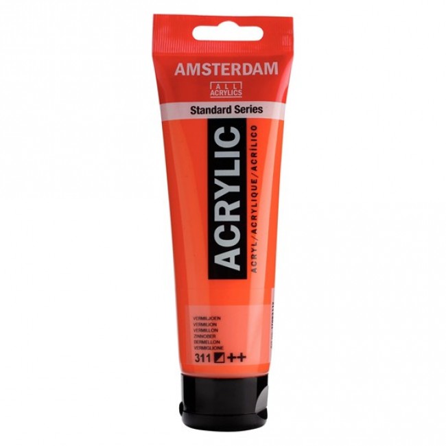 Ακρυλικό Χρώμα Amsterdam acrylic 311 vermilion, 120ml Ακρυλικό Χρώμα Amsterdam acrylic 311 vermilion, 120ml