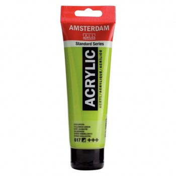 Ακρυλικό Χρώμα Amsterdam acrylic 617 yellow green, 120ml