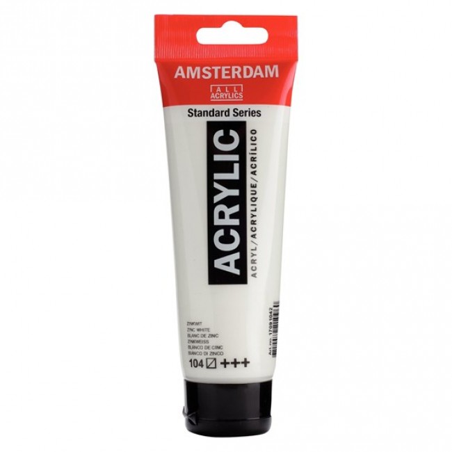 Ακρυλικό Χρώμα Amsterdam acrylic 104 zinc white, 120ml