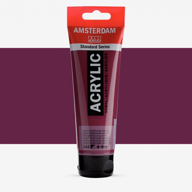 Ακρυλικό Χρώμα Amsterdam acrylic 344 caput mortum violet, 120ml