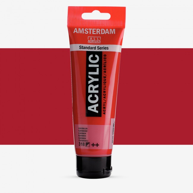 Ακρυλικό Χρώμα Amsterdam acrylic 318 carmine, 120ml