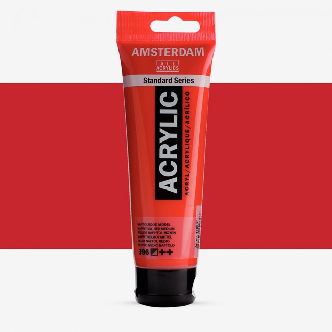Ακρυλικό Χρώμα Amsterdam acrylic 396 naphthol red medium, 120ml