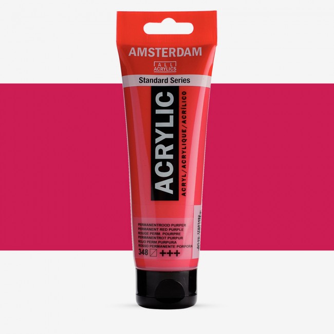 Ακρυλικό Χρώμα Amsterdam acrylic 348 permanent red purple, 120ml
