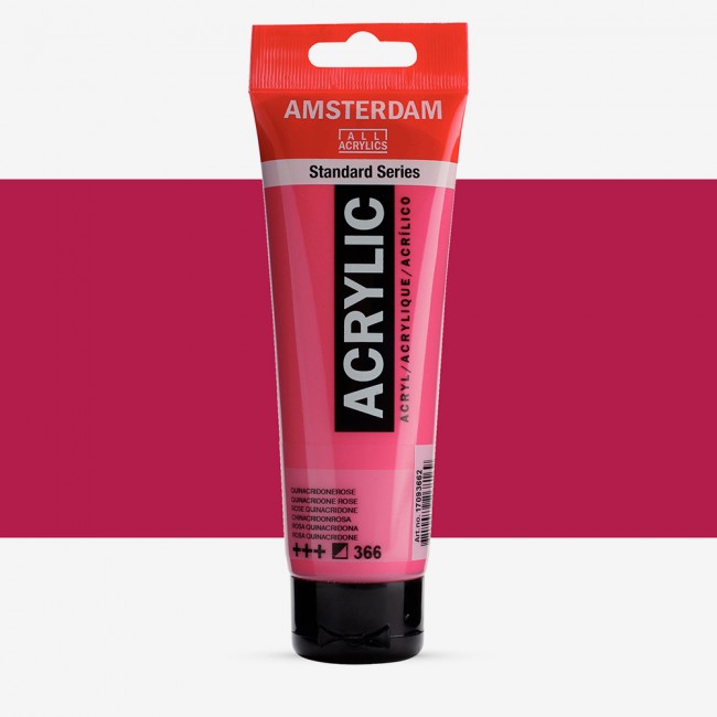 Ακρυλικό Χρώμα Amsterdam acrylic 366 quinacridone rose, 120ml