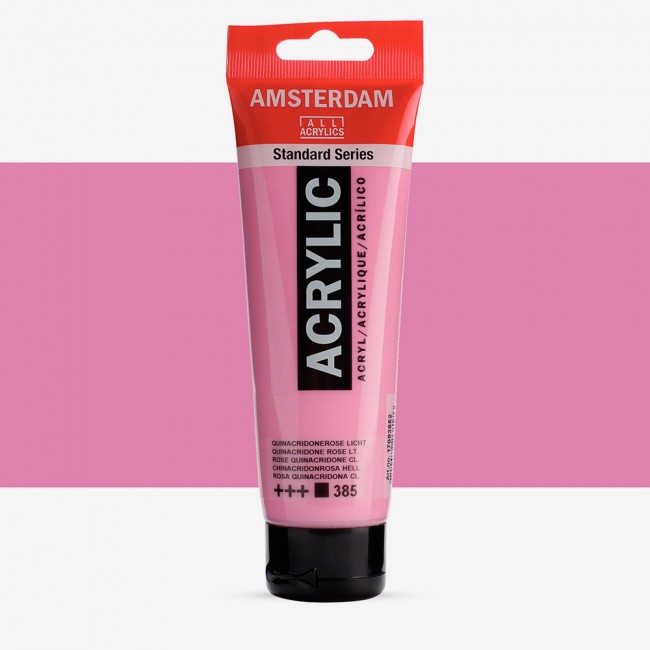 Ακρυλικό Χρώμα Amsterdam acrylic 385 quinacridone rose light, 120ml
