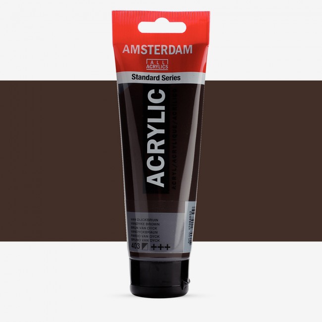 Ακρυλικό Χρώμα Amsterdam acrylic 403 vandyke brown, 120ml