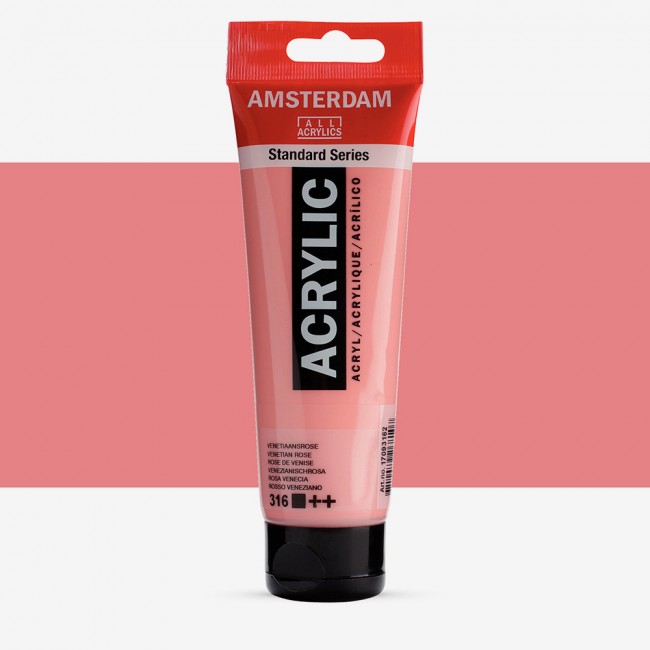 Ακρυλικό Χρώμα Amsterdam acrylic 316 venetian rose, 120ml
