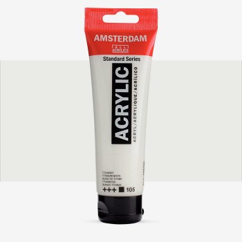 Ακρυλικό χρώμα amsterdam acrylic 105 titanium white, 120ml