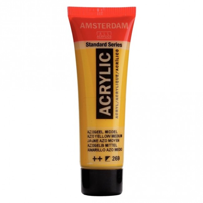 Ακρυλικό Χρώμα Amsterdam acrylic 269 azo yellow medium, 20ml