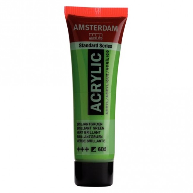Ακρυλικό Χρώμα Amsterdam acrylic 605 brilliant green, 20ml Ακρυλικό Χρώμα Amsterdam acrylic 605 brilliant green, 20ml