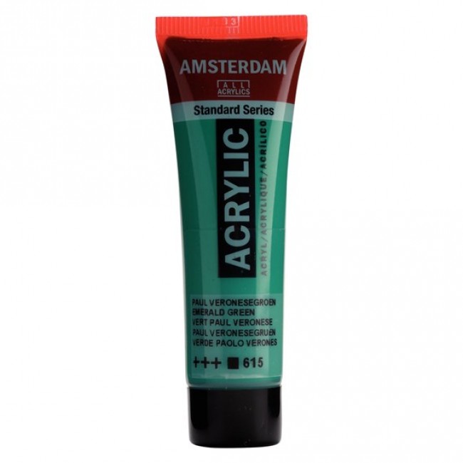 Ακρυλικό Χρώμα Amsterdam acrylic 615 Emerald green, 20ml Ακρυλικό Χρώμα Amsterdam acrylic 615 Emerald green, 20ml