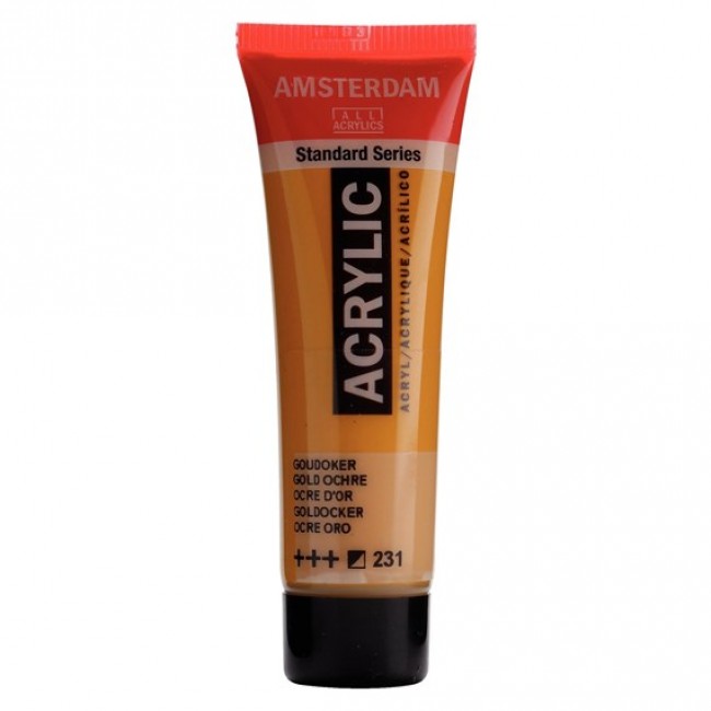 Ακρυλικό Χρώμα Amsterdam acrylic 231 gold ochre, 20ml Ακρυλικό Χρώμα Amsterdam acrylic 231 gold ochre, 20ml