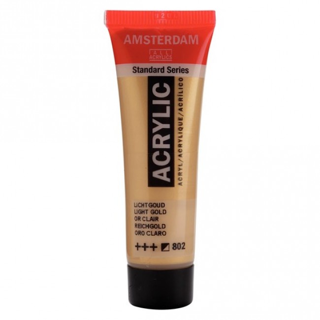 Ακρυλικό Χρώμα Amsterdam acrylic 802 light gold 20ml