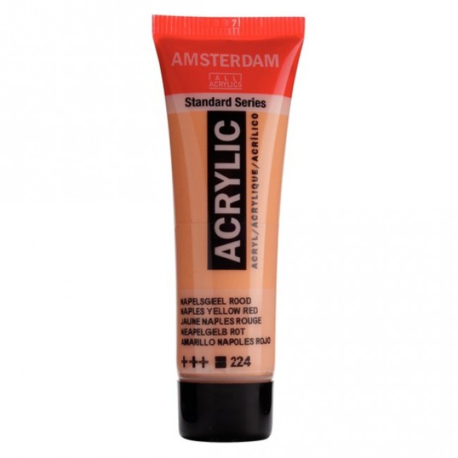 Ακρυλικό Χρώμα Amsterdam acrylic 224 naples yellow red, 20ml