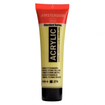 Ακρυλικό Χρώμα Amsterdam acrylic 274 nickel titanium yellow, 20ml