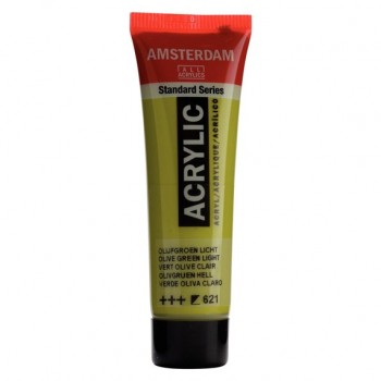 Ακρυλικό Χρώμα Amsterdam acrylic 621 olve green light, 20ml