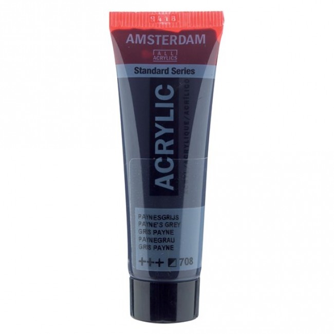 Ακρυλικό Χρώμα Amsterdam acrylic 708 paynes grey, 20ml Ακρυλικό Χρώμα Amsterdam acrylic 708 paynes grey, 20ml