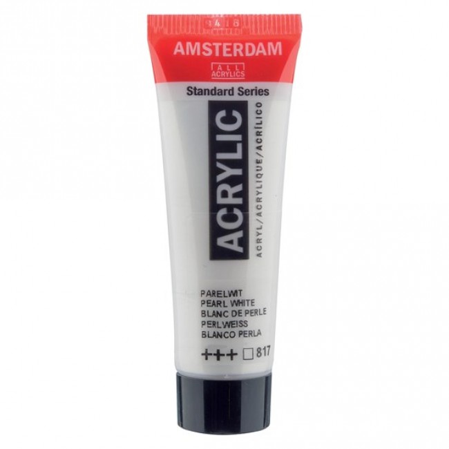 Ακρυλικό Χρώμα Amsterdam acrylic 817 pearl white, 20ml Ακρυλικό Χρώμα Amsterdam acrylic 817 pearl white, 20ml
