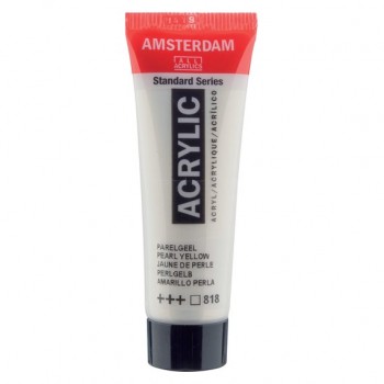 Ακρυλικό Χρώμα Amsterdam acrylic 818 pearl yellow, 20ml