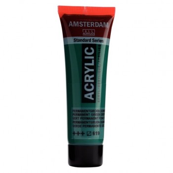 Ακρυλικό Χρώμα Amsterdam acrylic 619 Permanent green deep, 20ml