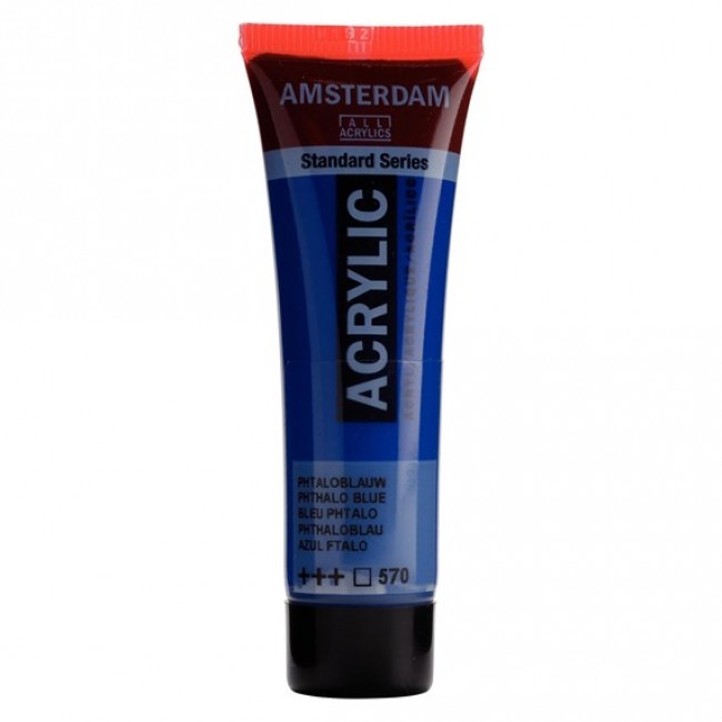 Ακρυλικό Χρώμα Amsterdam acrylic 570 phthalo blue, 20ml Ακρυλικό Χρώμα Amsterdam acrylic 570 phthalo blue, 20ml