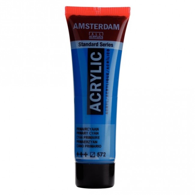 Ακρυλικό Χρώμα Amsterdam acrylic 572 primary cyan, 20ml Ακρυλικό Χρώμα Amsterdam acrylic 572 primary cyan, 20ml