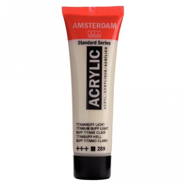 Ακρυλικό Χρώμα Amsterdam acrylic 289 Titanium Buff Light, 20ml