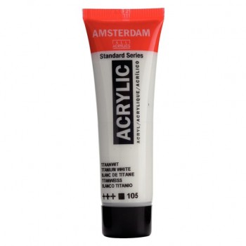 Ακρυλικό Χρώμα Amsterdam acrylic 105 titanium white, 20ml