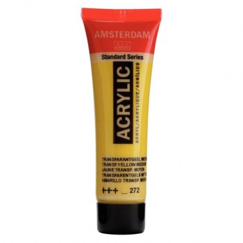 Ακρυλικό Χρώμα Amsterdam acrylic 272 transparent yellow medium, 20ml
