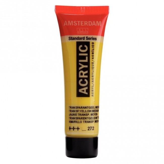 Ακρυλικό Χρώμα Amsterdam acrylic 272 transparent yellow medium, 20ml