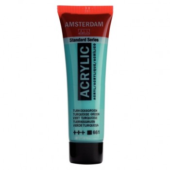 Ακρυλικό Χρώμα Amsterdam acrylic 661 turquoise green, 20ml