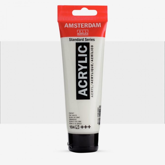 Ακρυλικό Χρώμα Amsterdam acrylic 104 zinc white, 120ml