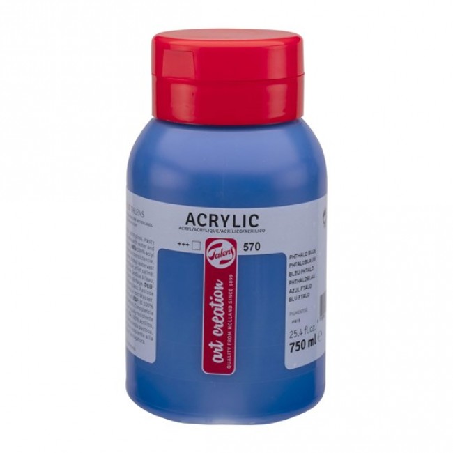 Ακρυλικό χρώμα 750ml 570 phthalo blue, Art Creation
