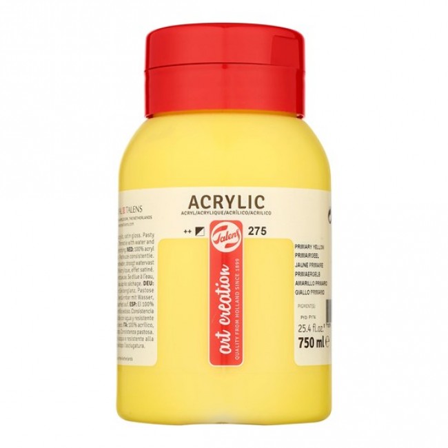 Ακρυλικό χρώμα 750ml 275 primary yellow, Art Creation Ακρυλικό χρώμα 750ml 275 primary yellow, Art Creation