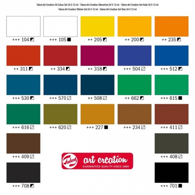 Σετ Λαδιού 12mlx24τεμάχια, Art Creation Σετ Λαδιού 12mlx24τεμάχια, Art Creation