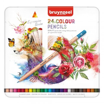 Σετ 24 Μολύβια Χρωματισμού Σχεδίου Expression Series, bruynzeel