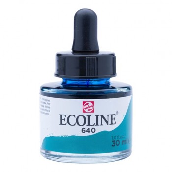 Μελάνι Νερού Ecoline bottle 30ml, 640 bluish green