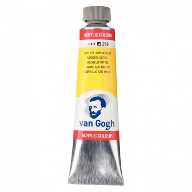Ακρυλικό Χρώμα Van Gogh acrylic 40ml 269 azo yellow medium Ακρυλικό Χρώμα Van Gogh acrylic 40ml 269 azo yellow medium