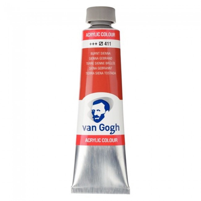 Ακρυλικό Χρώμα Van Gogh acrylic 40ml 411 burnt sienna Ακρυλικό Χρώμα Van Gogh acrylic 40ml 411 burnt sienna