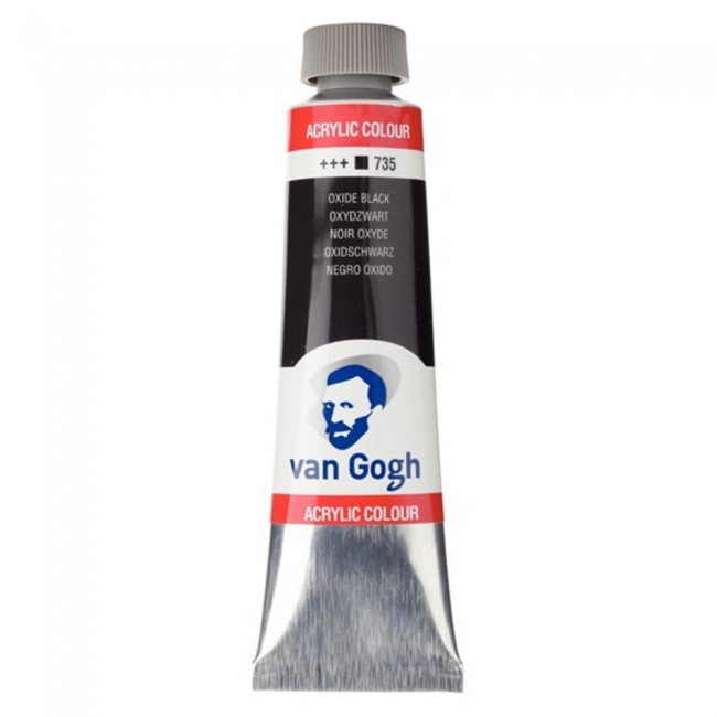 Ακρυλικό Χρώμα Van Gogh acrylic 40ml 735 oxide black