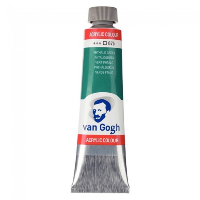 Ακρυλικό Χρώμα Van Gogh acrylic 40ml 675 phthalo green Ακρυλικό Χρώμα Van Gogh acrylic 40ml 675 phthalo green