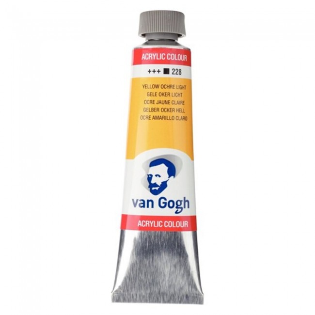 Ακρυλικό Χρώμα Van Gogh acrylic 40ml 228 yellow ochre light Ακρυλικό Χρώμα Van Gogh acrylic 40ml 228 yellow ochre light