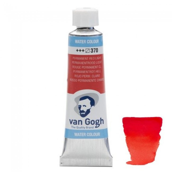 Ακουαρέλα Σωληνάριο Van Gogh Watercolor 370 Permanent Red Light 10ml, Royaltalens
