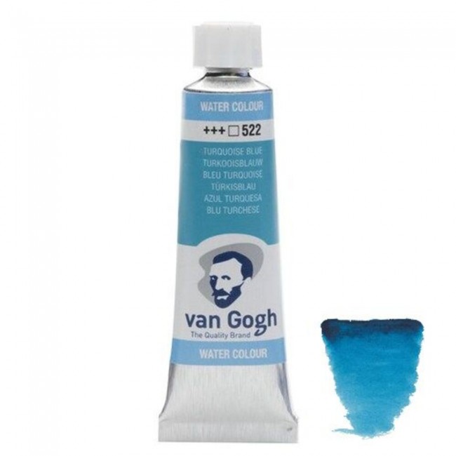Ακουαρέλα Σωληνάριο Van Gogh Watercolor 522 Turquoise Blue 10ml, Royaltalens Ακουαρέλα Σωληνάριο Van Gogh Watercolor 522 Turquoise Blue 10ml, Royaltalens