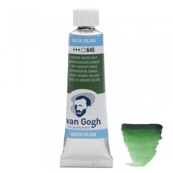 Ακουαρέλα Σωληνάριο Van Gogh Watercolor 645 Hooker Green Deep 10ml, Royaltalens