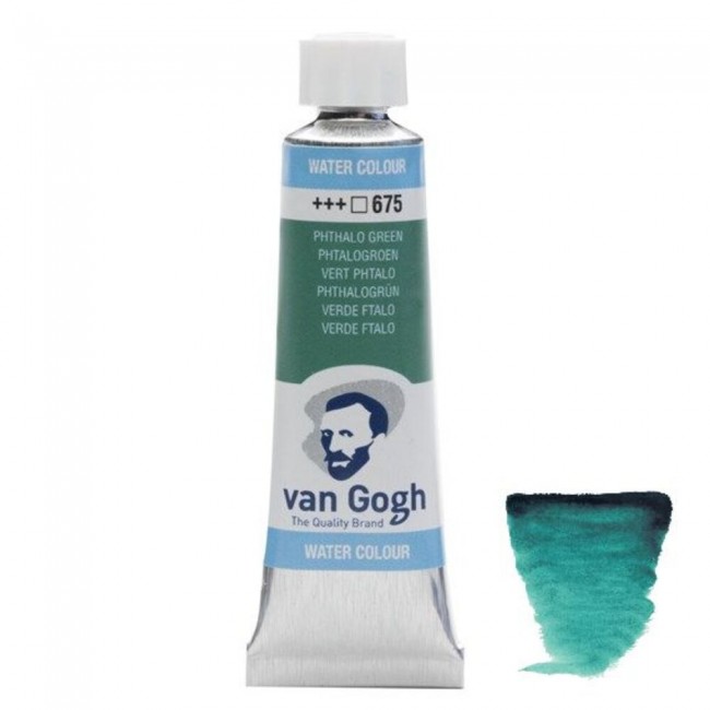 Ακουαρέλα Σωληνάριο Van Gogh Watercolor 675 Phthalo Green 10ml, Royaltalens