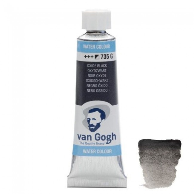 Ακουαρέλα Σωληνάριο Van Gogh Watercolor 735 Oxide Black 10ml, Royaltalens